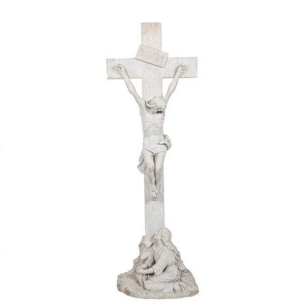 Marble Statue of Jesus and Mary Magdalene
