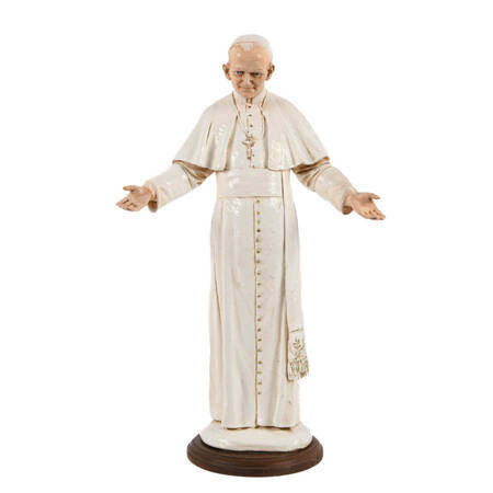 Limoges Roman Catholic Pope John Paul II Sculpture