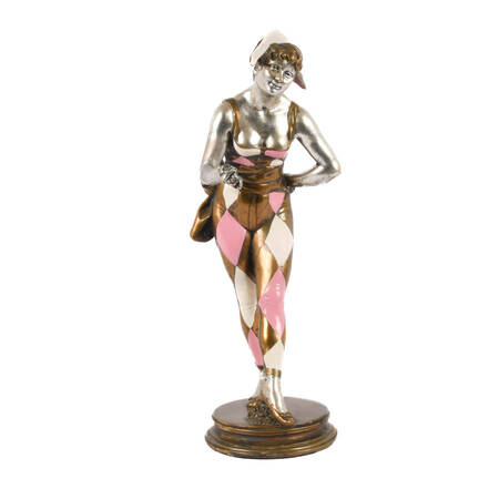 Mid-Century Modern Hand-Painted Metal Jester