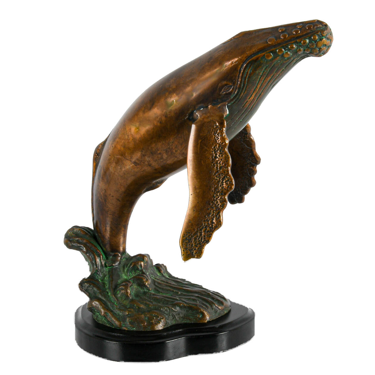 San Francisco Bay Trading Bronze Humpback Whale Statuette
