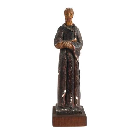 Antique Polychrome St. Francis of Assisi