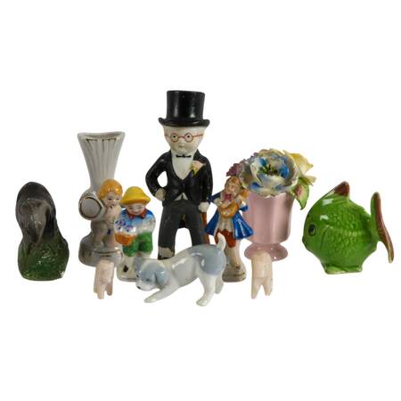 Collection of Porcelain and Stone Figures