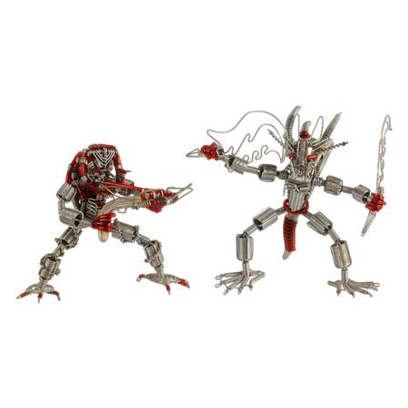 Pair of Hand-Made Wire Creatures