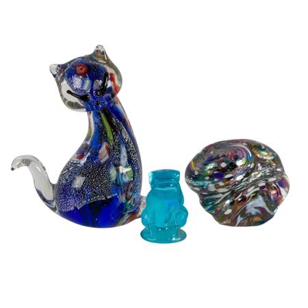 Trio of Glass Figures