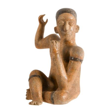 Jalisco-Style Sitting Shaft Tomb Mesoamerican Idol