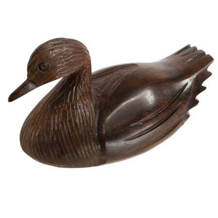 Hand-Carved Wooden Duck