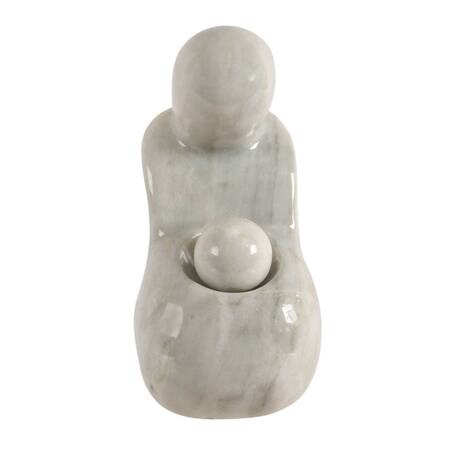 Abstract-Style Hand-Carved Marble Sculpture