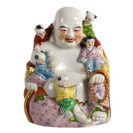 Large Chinese Porcelain Buddha Figure
