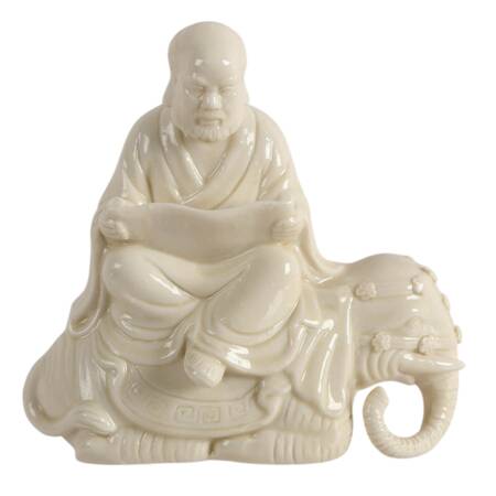 Blanc de Chine Bodhidharma Figurine