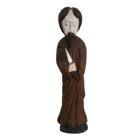 Spanish Hand-Carved Saint Paul Figurine