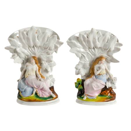 Pair of Antique Porcelain Figures
