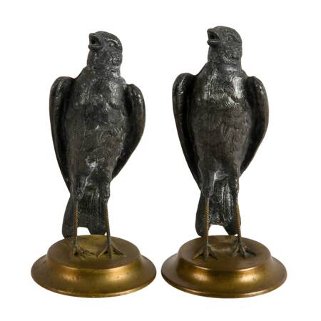 Pair of Singing Bird Sculptures Manufactured by Petites Choses