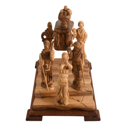 Hand-Crafted Olive Wood Art of the Covenant by Morris & Theresa Cerullo