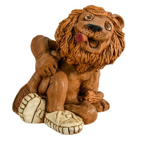 1970s Signed Dave Grossman Sporty Lion Resin Figurine