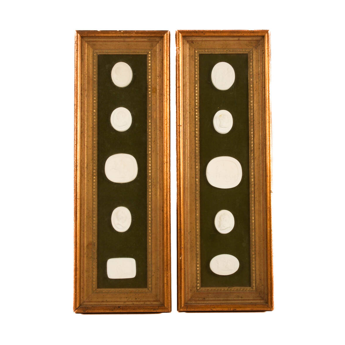 Framed Pair of Military Medallions