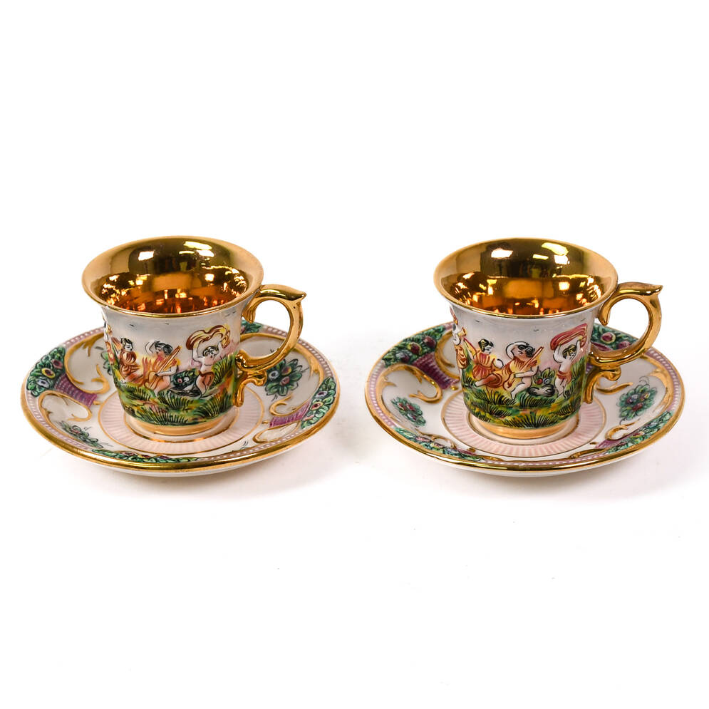 Capodimonte MAS 2 Piece Teacup and Saucer Set