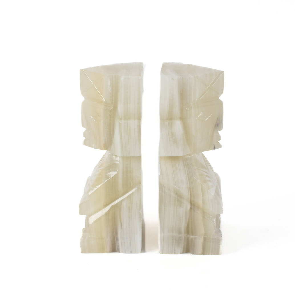 Aztec Onyx Figure Bookends