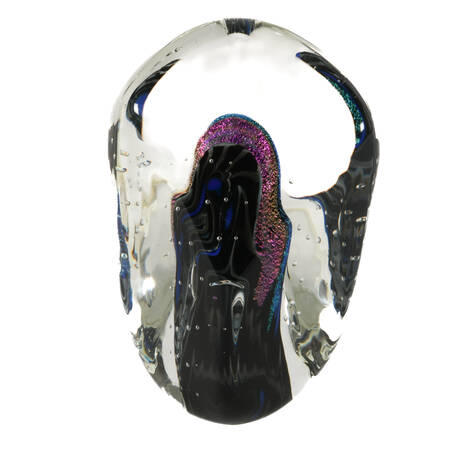 Signed KARG Glass Art Paperweight