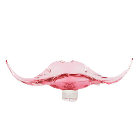 Josef Hospodka Pink Glass Centerpiece