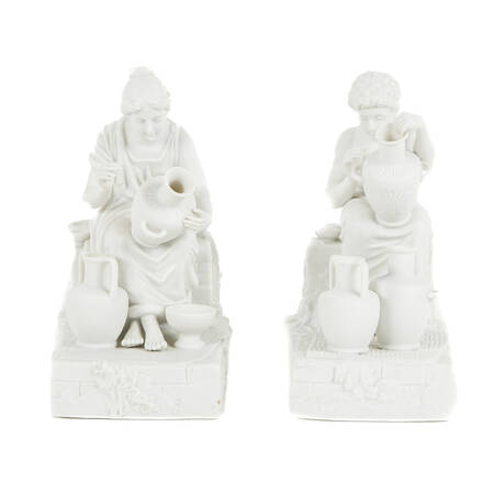 Pair of Royal Crown Original Arnart Creations Bisque Bookends