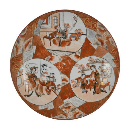 Antique Kutani Charger Plate
