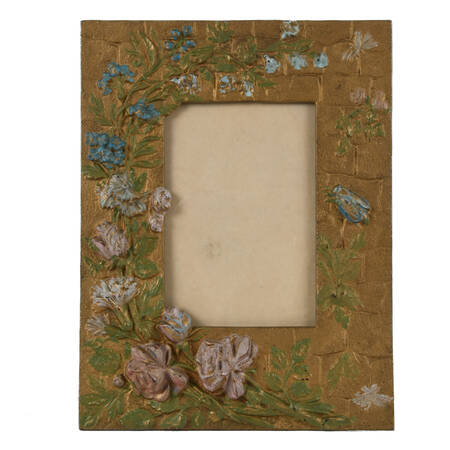 Antique Art Nouveau High Relief Art Garden Frame