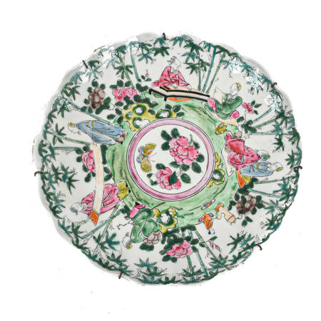 Antique Chinese Famille Rose Plate