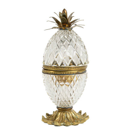 Crystal Pineapple Table Lighter Holder