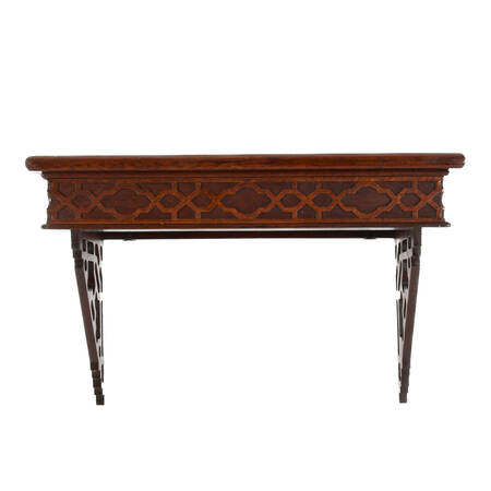 Carved Mahogany Wood Shelf