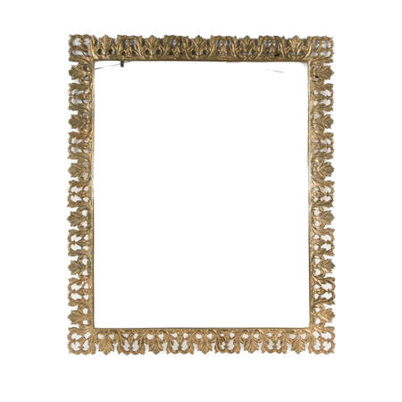 Antique Cast Metal Picture Frame