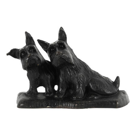 Cast Iron Scotty Dogs Door Stopper