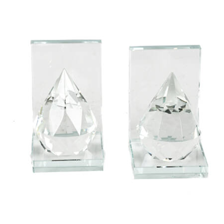 Pair of Glass Bookends