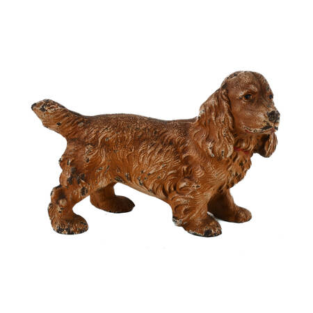 Antique Cast Iron #427 Cocker Spaniel Dog Bookend Attributed to Hubley