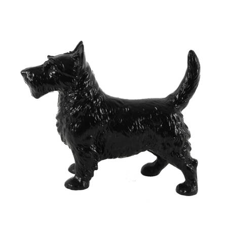 Antique Cast Iron Black Scotty Dog Doorstop
