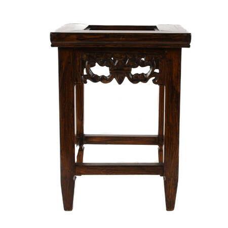 Chinese Export Carved Wood Stand