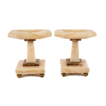 Matched Pair of Art Deco Tazzas