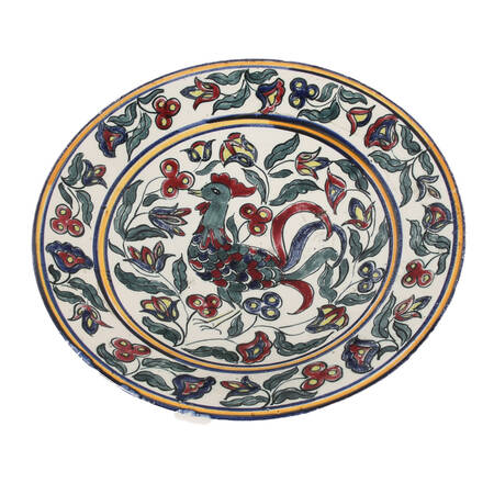 Iznik-Style Pottery Chicken Dish