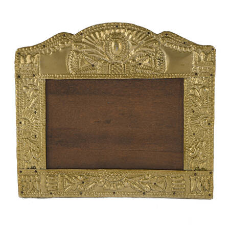 Antique Ornate Hand Hammered Picture Frame