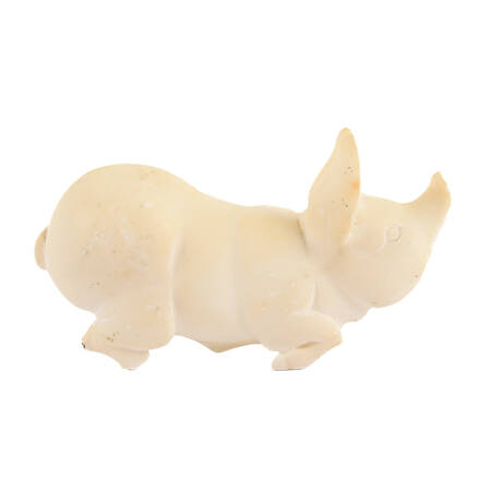 Decorative Carved Alabaster Reclining Pig