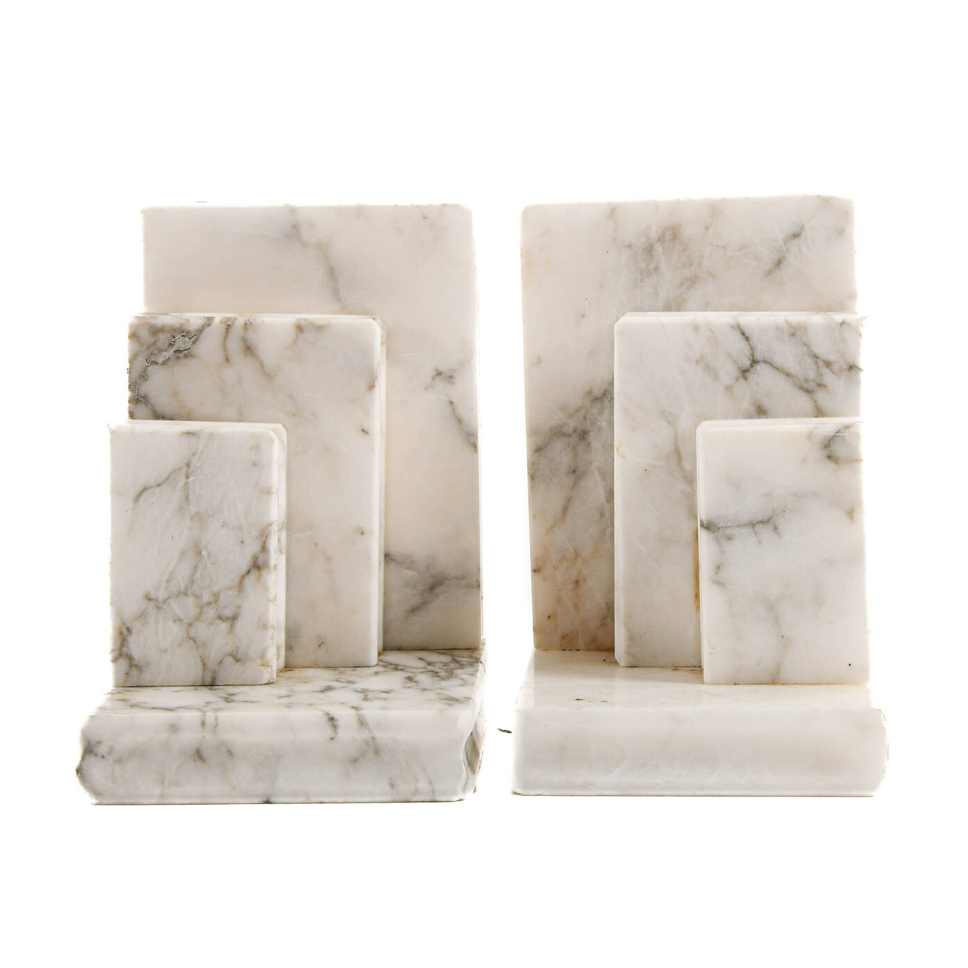 Pair of Sheres Alabaster Bookends