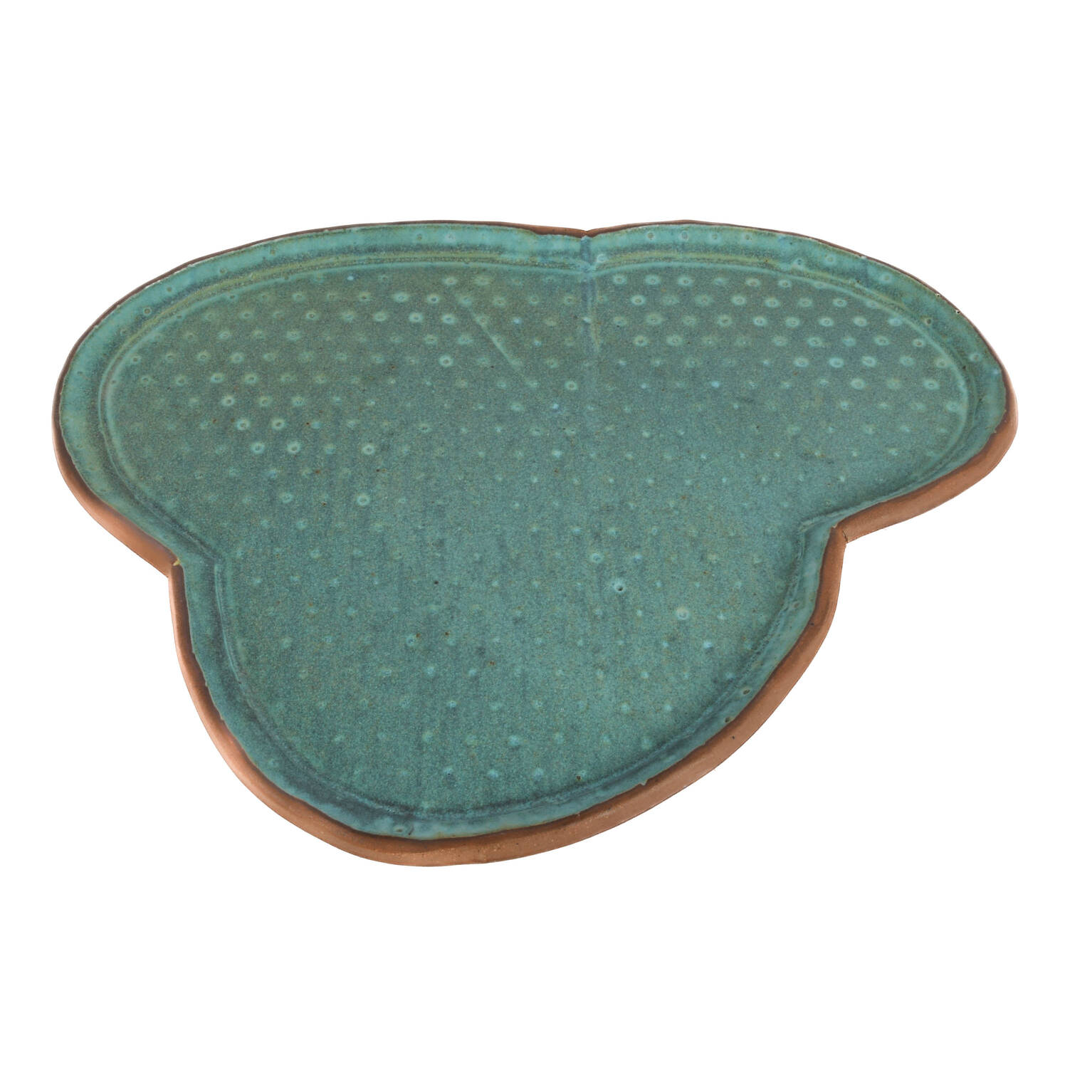 Large Signed Studio Pottery Foot Tray