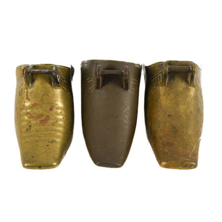 Grouping of Three Vintage Brass Stirrups