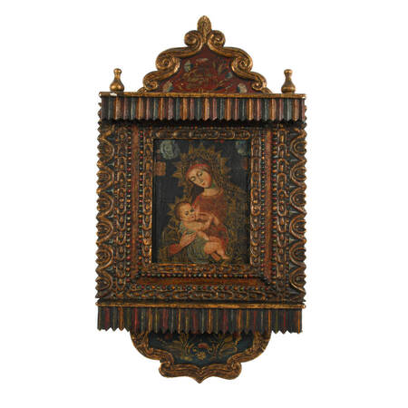 Antique South American Colonial Altarpiece