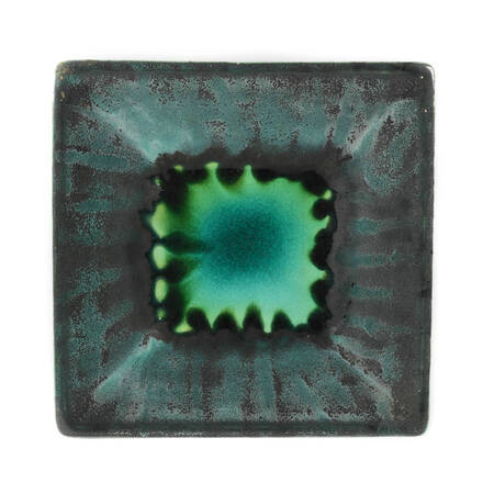 Mid-Century Square Art Pottery Tray