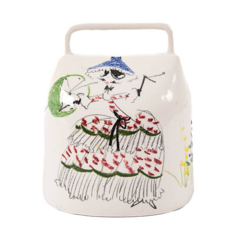 Italian Milvia Quadrifoglio Hand-Painted Bell