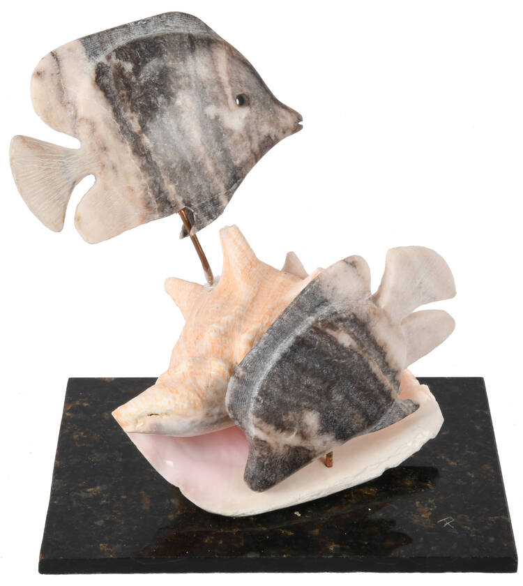 Sturgeon Fish Sculpture by David Paige