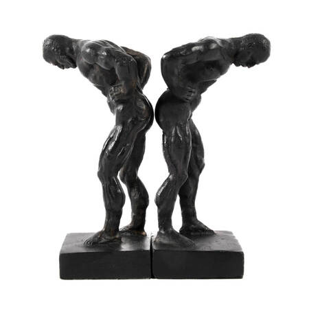 Cast Iron Male Nude Bookends