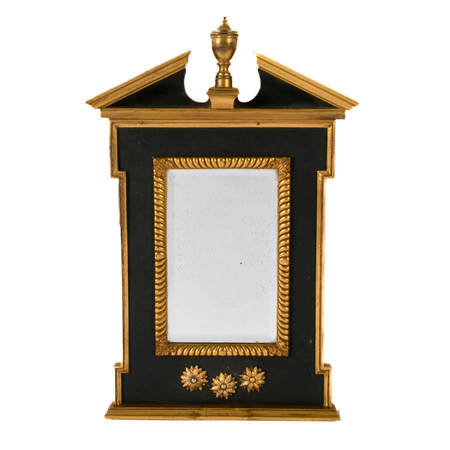 Antique 19th-Century Bronze Empire Mirror