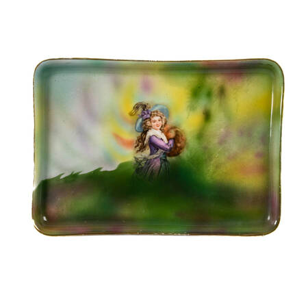 Royal Bayreuth Hand-Painted Portrait Dresser Tray