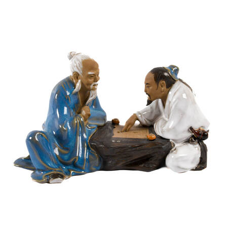 Chinese Pottery Mudmen Statue